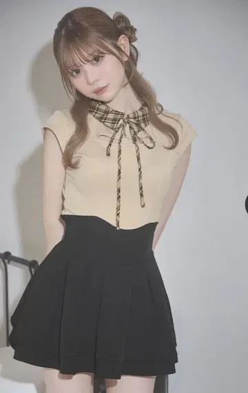 L 사이즈 미셸 마카롱 슬림 레그 스커트