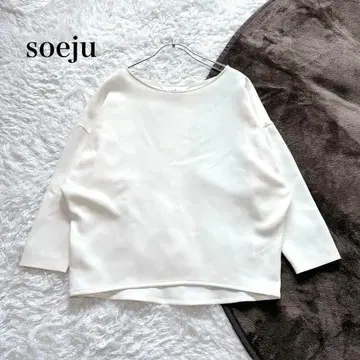 soeju 소주 코쿤 블라우스 8부 소매 아이보리