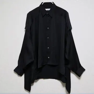 UJOH 오버 사이즈 디자인 셔츠 블라우스 블랙 검정 정품