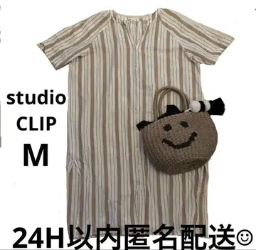 새상품급 M studio CLIP 썸머 원피스 스트라이프
