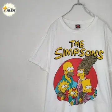 THE SIMPSONS 심슨 티셔츠 90년대 빈티지 화이트