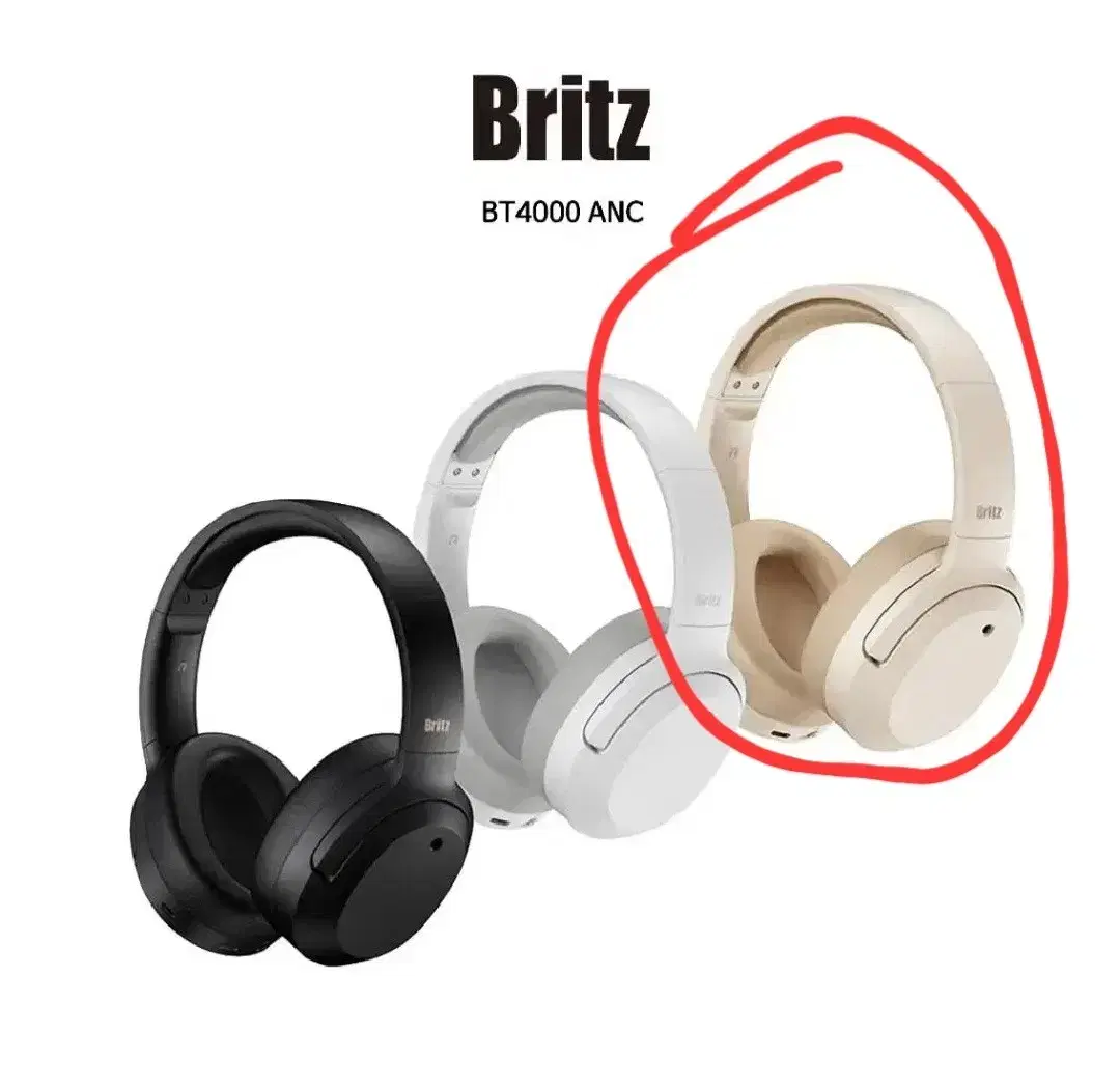 Britz Headset BT4000ANC Britz Ivory