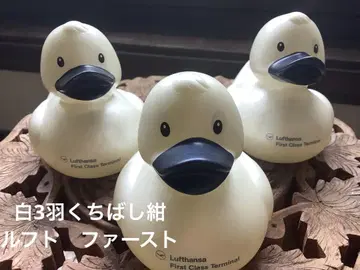 루프트한자 퍼스트 터미널의 화이트 오리, 네이비 부리!