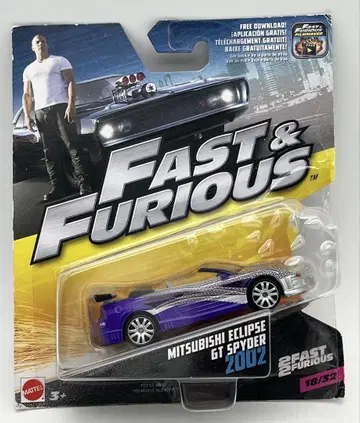 Mattel FAST&FURIOUS ECLIPCE 스파이더 1/55