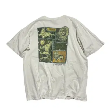 90's BANANA REPUBLIC USA제 라이온 티셔츠