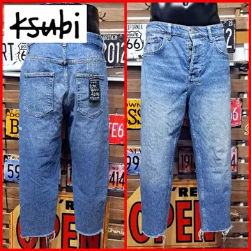 Ksubi 스비 사루엘 컷오프 와이드 데님 31