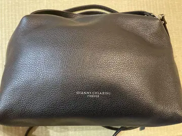 GIANNI CHIARINI 블랙 가죽 숄더백