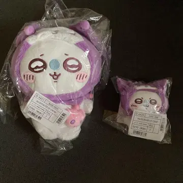 치이카와 산리오 모몽가 쿠로미 봉제 인형 마스코트 키링 2개