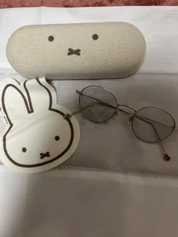 jins 미피 케이스 포함 실버 라운드 안경