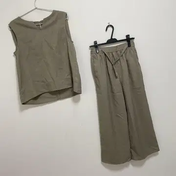 베이세 재고 린넨 라이크 셋업 SET simplicite