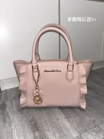 SAMANTHAVEGA 플러터 스몰 핑크 핸드백