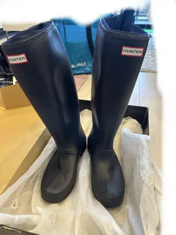 헌터 네이비 장화 27cm