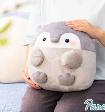 코우펜짱 하나마루 BIG 봉제 인형 등에는 꽃 마크