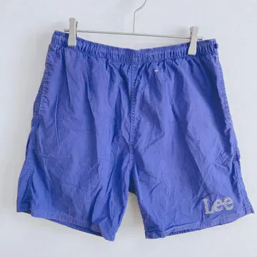 Lee 숏 팬츠 나일론 퍼플 M 경량 허리밴딩 심플