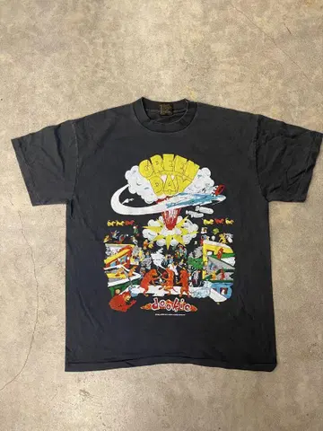 Green Day Dookie 티셔츠 블랙 L 사이즈
