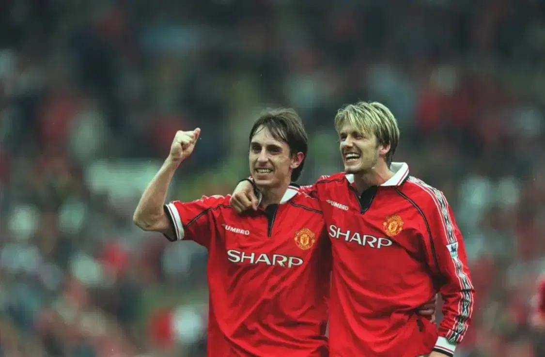 長袖 マンチェスター・ユナイテッド 復古98-00 HOME #7BECKHAM 高品質 2腕章付 ユニフォーム ユニフォーム 番号名前変更無料S/M/L/XL マンチェスターユナイテッド 98-00ホーム ユニフォーム ベッカム-87