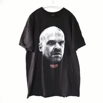 XL 사이즈 기묘한 이야기 헬스장 호퍼 티셔츠 블랙