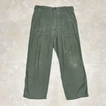 60년대 US ARMY 베이커 팬츠 코튼 새틴 W36 L29 69년
