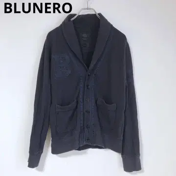 BLUNERO 긴팔 가디건 겉옷 스컬 남성용 상의 네이비 46