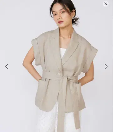 INED 프렌치 슬리브 자켓 베이지 9호