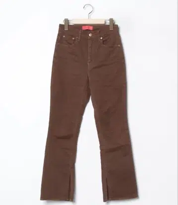 BEAMS REDCARD 콜라보 브라운 부츠 컷 데님 슬릿