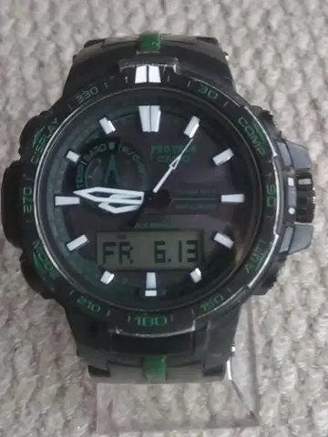 CASIO PRO TREK PRW-6000Y-1JF 아나데지 전파 솔라