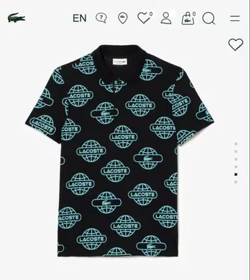 Lacoste 그로브 프린트 피케 셔츠 남성용