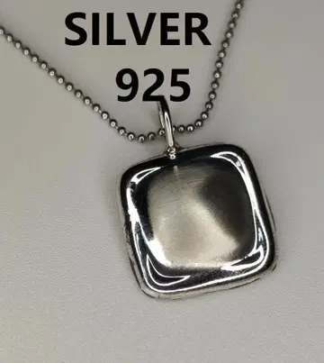 Silver 실버 925 스퀘어형 펜던트 목걸이