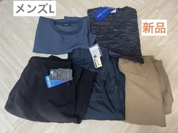 새상품! 남성용 반팔 하프 팬츠 묶음 판매 L 사이즈 티셔츠