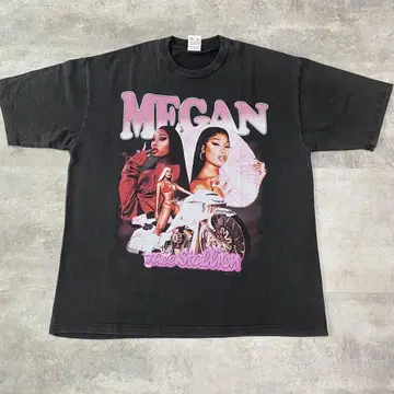 새상품 Megan Thee Stallion 티셔츠 Megan 랩 T