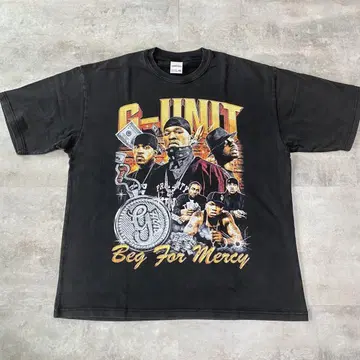 새상품 G-UNIT 50CENT 티셔츠 랩 T RAP TEE 블랙