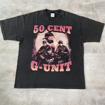 새상품 G-UNIT 50CENT 티셔츠 랩 티 RAP TEE 블랙