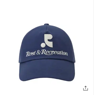 rest&recreation 로고 캡 네이비