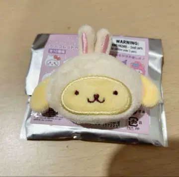 치이카와 산리오 콜라보 토끼 폼폼푸딩 시크릿 헤어 클립