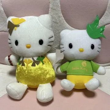 헬로키티 키티 헤이세이 레트로 봉제 인형 세트