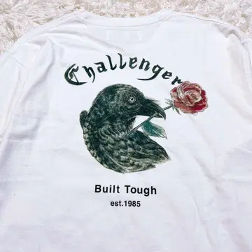 챌린저 CROW&ROSE 롱 T 화이트 L 사이즈
