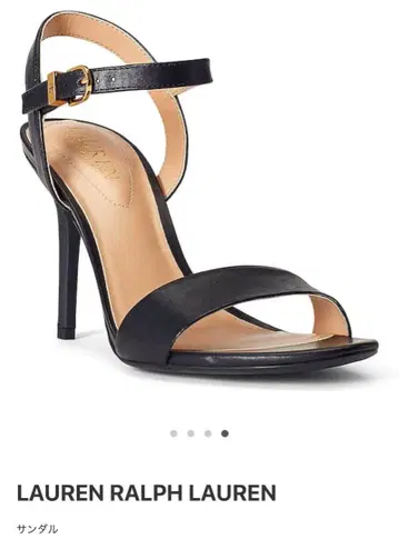 미사용 새상품 LAUREN RALPH LAUREN 블랙 힐 샌들