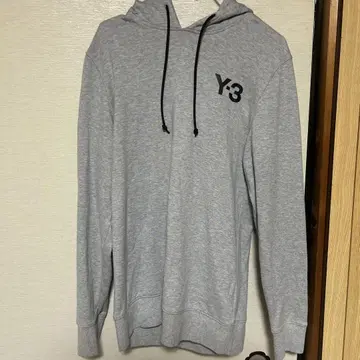 Y-3 그레이 후드 부착 후드티