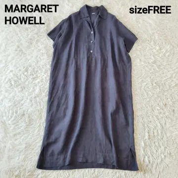 MARGARET HOWELL 오버 사이즈 린넨 셔츠 원피스