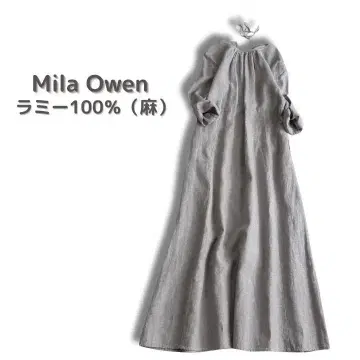Mila Owen 미라 오웬 라미 100% 롱 원피스