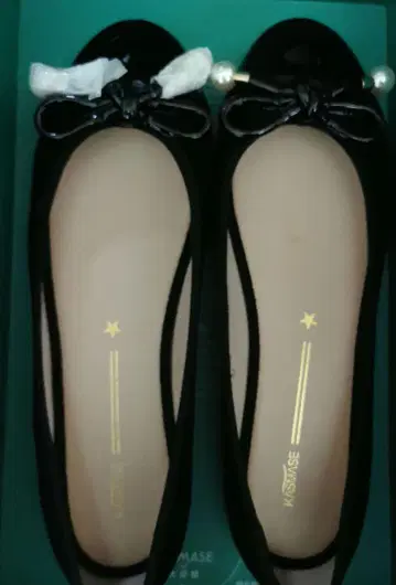 KASMASE 블랙 발레 슈즈 265