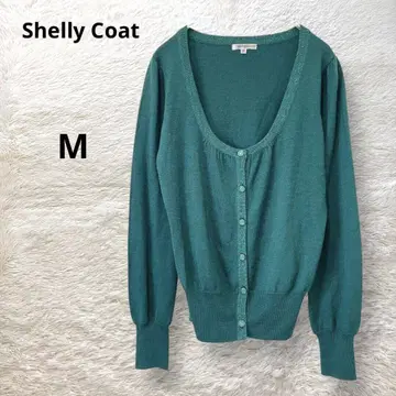 Shelly Coat 셰리 코트 라메 라인 가디건 그린 M