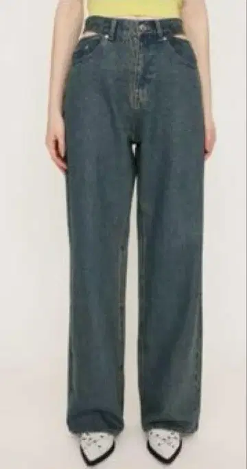 SLY CUT OFF STRAIGHT 팬츠