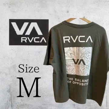 RVCA 백 로고 페이즐리 티셔츠