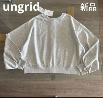 ungrid 언그리드 2way 맨투맨 가디건 코튼 미사용 새상품