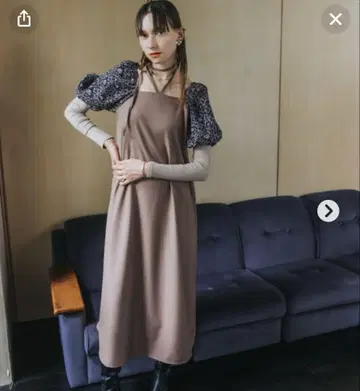 sahara 비오니 패드 자카드 원피스