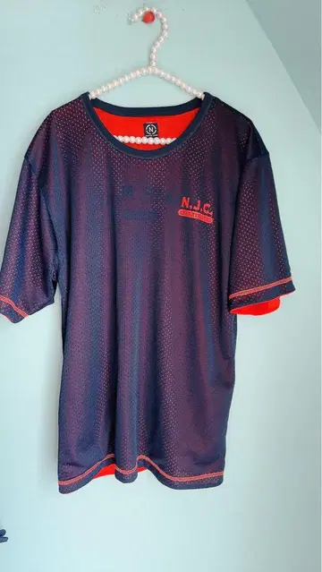 NAUTICA 노티카 청바지 리버서블 티셔츠 메쉬 타입 상의