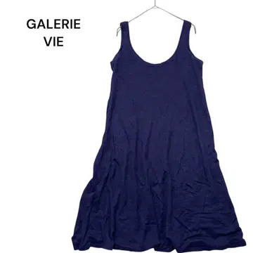 GALERIE VIE 슬리브리스 튜닉 부드러운 린넨 100% S