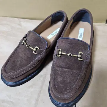 CANAL JEAN El mar 페이크 스웨이드 로퍼 브라운 힐 3cm