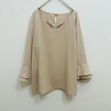 Ilruno 벨 슬리브 플레어 탑 PS44 XL 7부 소매